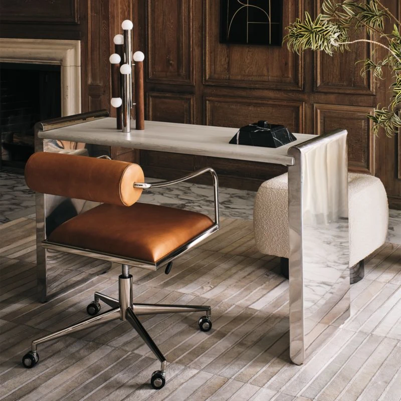 Orsen Saddle Leather Office Chair 4 Orsen Saddle Leather Office Chair - Image 2