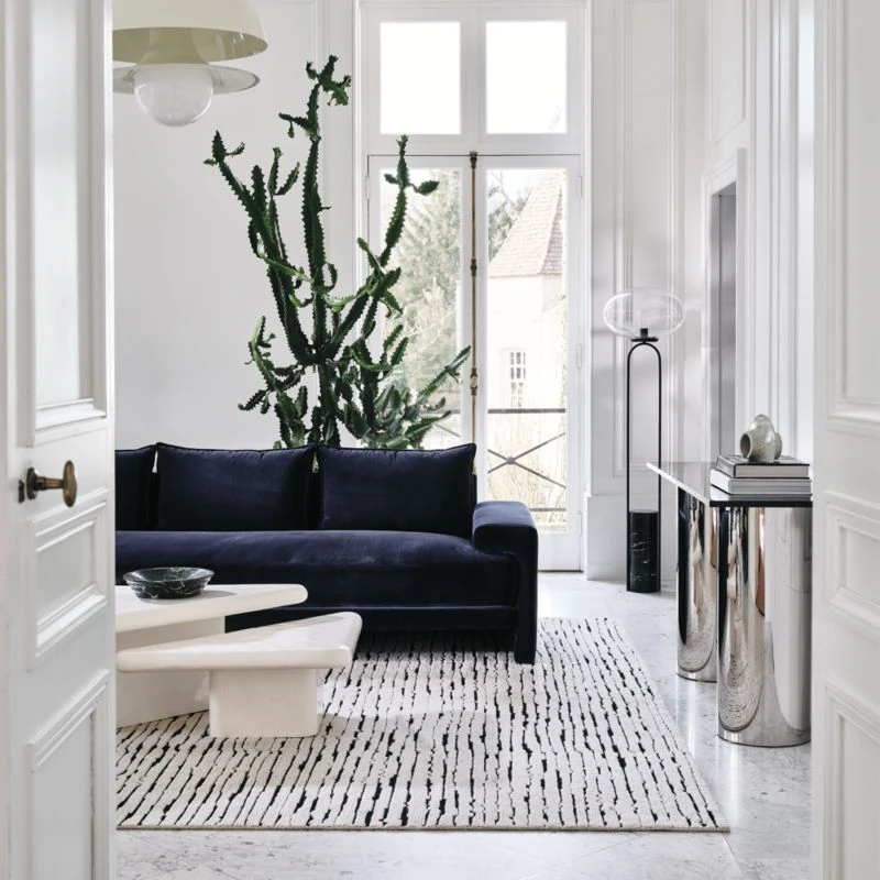 Vayle High-Gloss White Concrete Coffee Table Short 12 Vayle High-Gloss White Concrete Coffee Table Short - Image 10