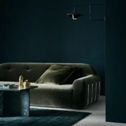 Kada Handknotted Viscose Green Area Rug 5'x8' -Cb2 CB2FA22 44A hero