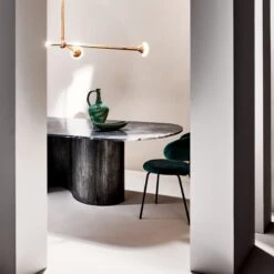 Aster Black Marble And Aluminum Dining Table 12 Aster Black Marble And Aluminum Dining Table -Cb2 CB2FA22 EDT TEMPTED 46