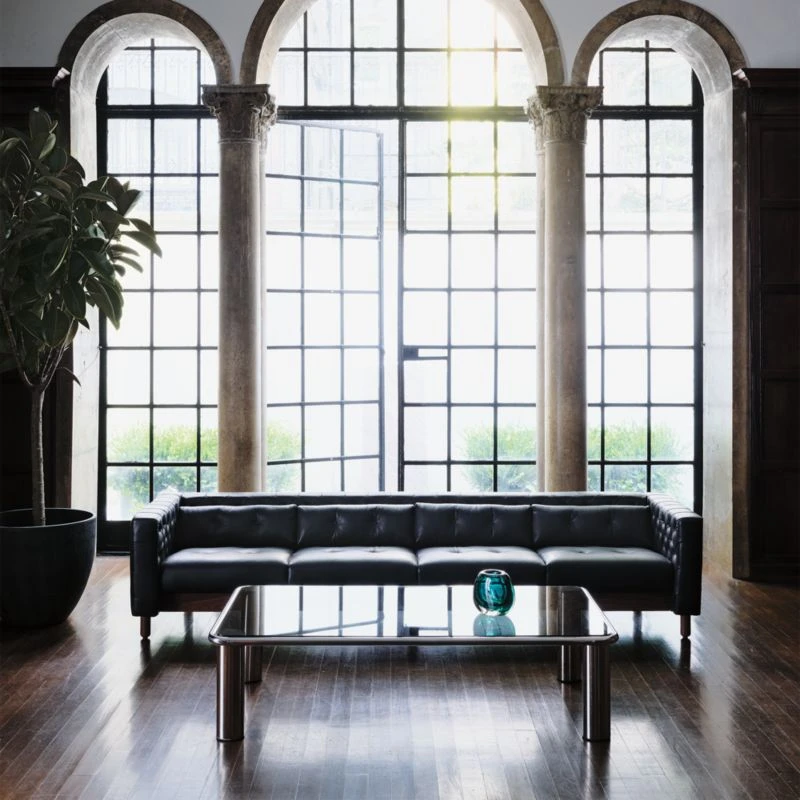 Bovisio Rectangular Smoked Glass Coffee Table 6 Bovisio Rectangular Smoked Glass Coffee Table - Image 4