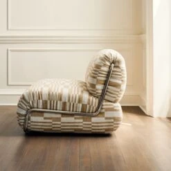 Hada Armless Geometric Patterned Lounge Chair 14 Hada Armless Geometric Patterned Lounge Chair -Cb2 CB2FA23 07C 006 det