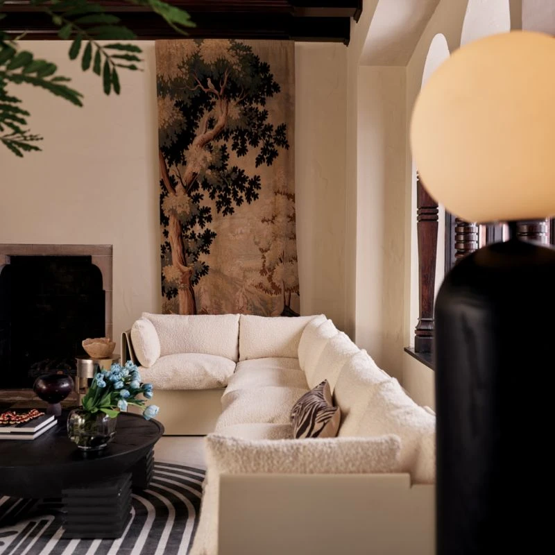 Dome Round Ebonized Oak Wood Coffee Table 7 Dome Round Ebonized Oak Wood Coffee Table - Image 5