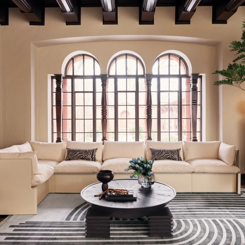 Dome Round Ebonized Oak Wood Coffee Table 5 Dome Round Ebonized Oak Wood Coffee Table - Image 3