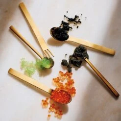 Set Of 6 Mini Gold Cocktail Forks 11 Set Of 6 Mini Gold Cocktail Forks -Cb2 CB2HOL22 21F hero