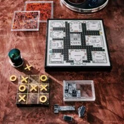 Indah Brown Marble Tic-Tac-Toe 9 Indah Brown Marble Tic-Tac-Toe -Cb2 CB2HOL22 PR 07A hero 1