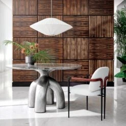 Avont Upholstered Metal Dining Armchair 14 Avont Upholstered Metal Dining Armchair -Cb2 CB2SP22 03A V1