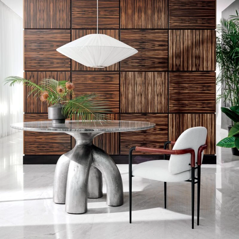 Avont Upholstered Metal Dining Armchair 7 Avont Upholstered Metal Dining Armchair - Image 5