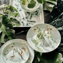 In Bloom Rectangular Floral Serving Tray 9 In Bloom Rectangular Floral Serving Tray -Cb2 CB2SP22 27C hero