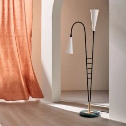 Caro Black Metal Floor Lamp -Cb2 CB2SP23 10H
