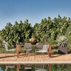 Trepp Teak Outdoor Dining Table -Cb2 CB2SU22 05A V1 1