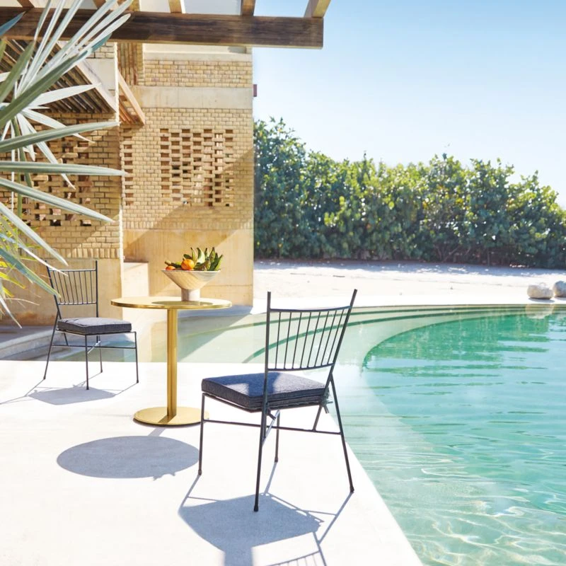 Watermark Brass Outdoor Bistro Table 4 Watermark Brass Outdoor Bistro Table - Image 2