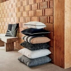 Waverly Dark Grey Outdoor Throw Pillow 23" -Cb2 CB2SU22 22B hero