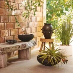 Boka Black Indoor/Outdoor Planter Bowl Small -Cb2 CB2SU22 25A hero