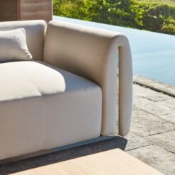 Sonya Outdoor 3-Piece Sectional With Neutral Sunbrella® Cushions 12 Sonya Outdoor 3-Piece Sectional With Neutral Sunbrella® Cushions -Cb2 CB2SU23 11A DET1 RET
