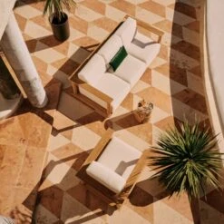 La Paloma Marble Outdoor Side Table 16 La Paloma Marble Outdoor Side Table -Cb2 CB2SU23 RC 01D Cover HERO 1