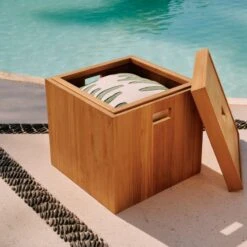 Giacomo Teak Storage Bin -Cb2 CB2SU23 RC 02E V1