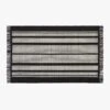Calia Black And White Striped Area Rug 5'x8' -Cb2 CaliaStripeBKNWhtRug5x8SSF22