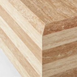 Camada Layered Travertine Outdoor Coffee Table 13 Camada Layered Travertine Outdoor Coffee Table -Cb2 CamadaCoffeeTableAVSSS23