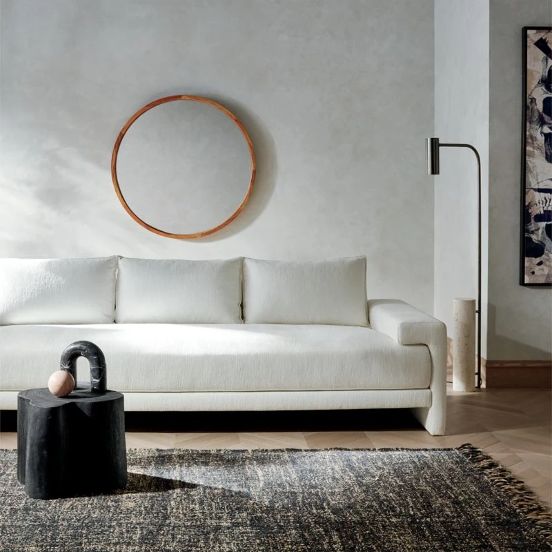 Leno Black And Natural Handwoven Jute Area Rug 5'x8' 9 Leno Black And Natural Handwoven Jute Area Rug 5'x8' - Image 7