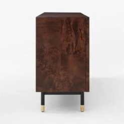Carbon Brown Burl Wood Media Console -Cb2 CarbonBnBrlWdMdCredenzaSDSSF22