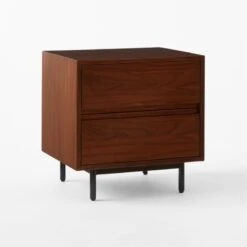 Cardiff 2-Drawer Wood Nightstand -Cb2 CardiffNightstand3QSSS23