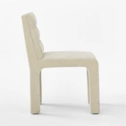 Castell Cream Channel Tufted Dining Chair 13 Castell Cream Channel Tufted Dining Chair -Cb2 CastellTftdDiningChrSsmSDSSF22