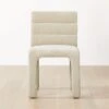 Castell Cream Channel Tufted Dining Chair 2 Castell Cream Channel Tufted Dining Chair -Cb2 CastellTftdDiningChrSsmSHF22