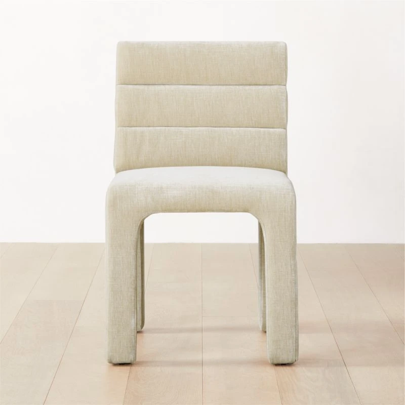 Castell Cream Channel Tufted Dining Chair 3 Castell Cream Channel Tufted Dining Chair