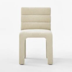 Castell Cream Channel Tufted Dining Chair 11 Castell Cream Channel Tufted Dining Chair -Cb2 CastellTftdDiningChrSsmSOSSF22
