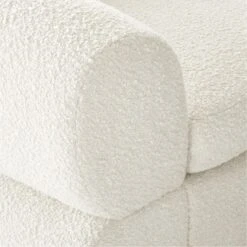 Chale 3-Piece Ivory White Boucle Sectional Sofa 13 Chale 3-Piece Ivory White Boucle Sectional Sofa -Cb2 Chale3PcCreamBclSectAVSSS23