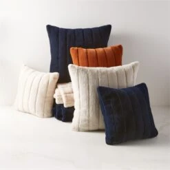 Channel Off-White Faux Fur Throw Pillow With Down-Alternative Insert 23" -Cb2 ChannelFxFurThrwNPllwCllctnFHF22