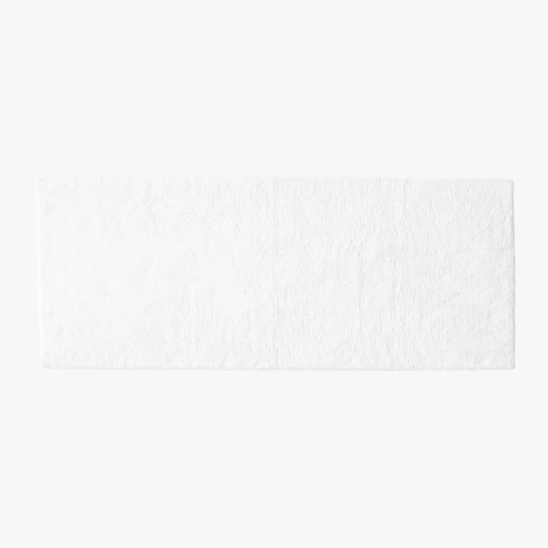Chase Organic Cotton White Bath Runner Rug 24"x60" 3 Chase Organic Cotton White Bath Runner Rug 24"x60"