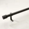 Chase Matte Black Adjustable Curtain Rod 28''-48" -Cb2 ChaseScrdMttBlkRod28d48SHS23