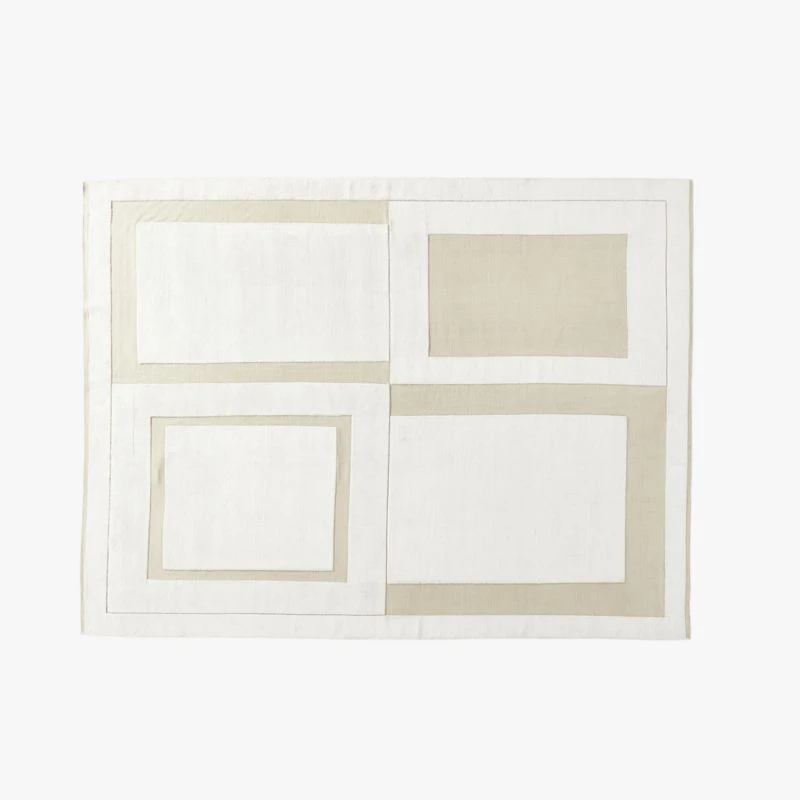 Chayne Handknotted Viscose White Area Rug 9'x12' 3 Chayne Handknotted Viscose White Area Rug 9'x12'