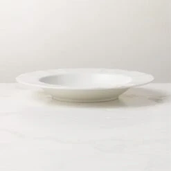 Chert White Porcelain Pasta Bowl