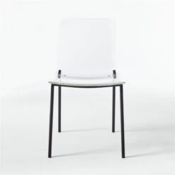 Chiaro Clear Chair Black -Cb2 ChiaroBlackChairSOF20