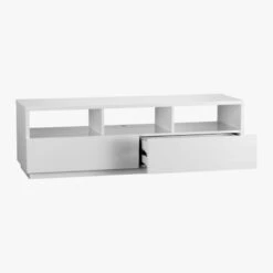 Chill High-Gloss White Media Console 60'' -Cb2 ChillMediaConsoleAV2F10