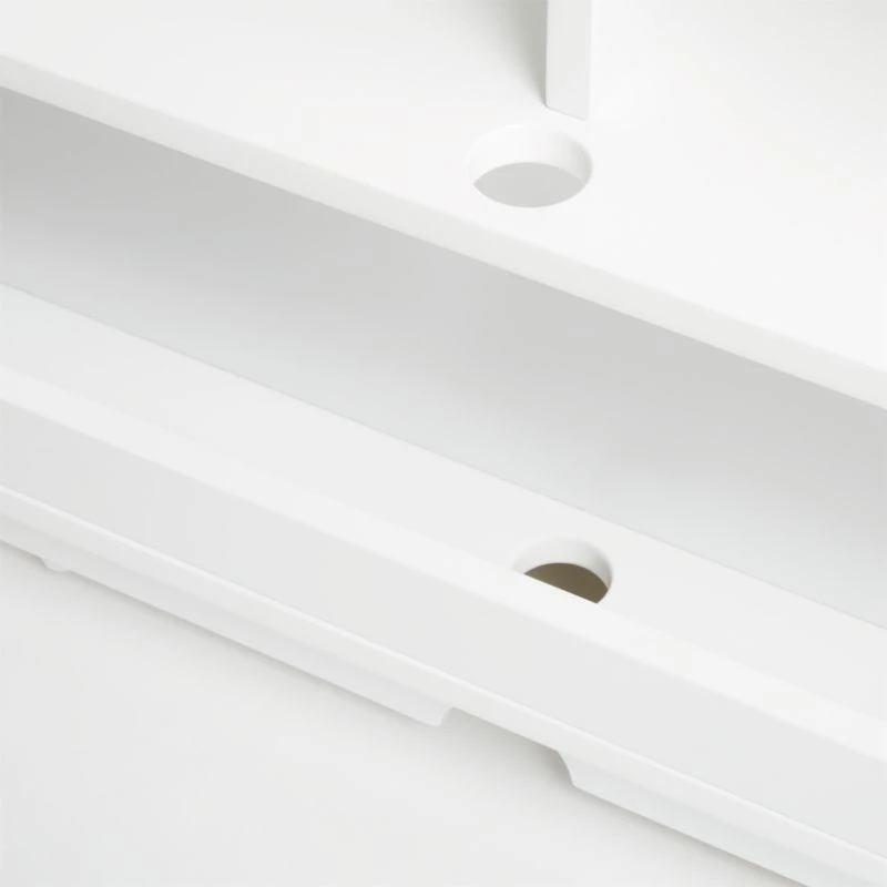 Chill High-Gloss White Media Console 80'' 10 Chill High-Gloss White Media Console 80'' - Image 8