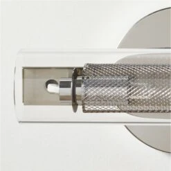 Cilindro Polished Stainless Steel Wall Sconce 10 Cilindro Polished Stainless Steel Wall Sconce -Cb2 CilindroPldSSSconceAVSHF22
