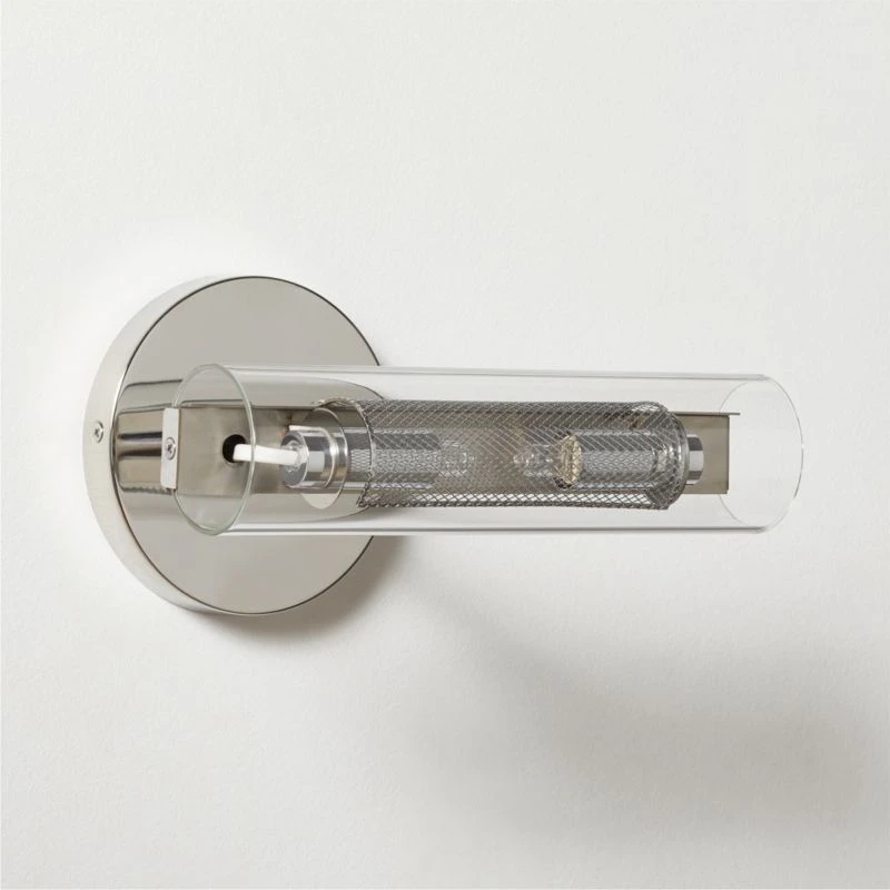 Cilindro Polished Stainless Steel Wall Sconce 3 Cilindro Polished Stainless Steel Wall Sconce