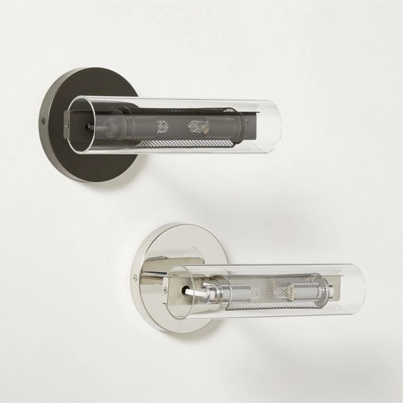 Cilindro Polished Stainless Steel Wall Sconce 7 Cilindro Polished Stainless Steel Wall Sconce - Image 5
