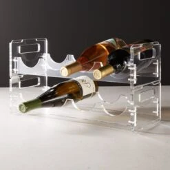 Clear Wine Rack 7 Clear Wine Rack -Cb2 ClearWineRackAVSHS20