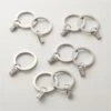 Polished Nickel Curtain Rings With Clips Set Of 9 -Cb2 ClipRingsPlshdNickelS9AVSHF21