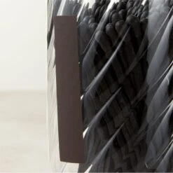 Small Glass Cloche With Black Matches 9 Small Glass Cloche With Black Matches -Cb2 ClocheWBlackMatchesSmallHAVSHF22