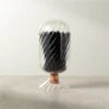 Small Glass Cloche With Black Matches 2 Small Glass Cloche With Black Matches -Cb2 ClocheWBlackMatchesSmallHSHF22