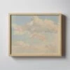 'Clouds Against Blue Sky' Framed Acrylic Painting By Abraham Teerlink 20''X16'' -Cb2 CloudsAgnstBlueSky20X16SHF23