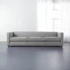 Club Grey Fabric 3-Seater Sofa