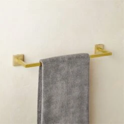 Cody Brushed Brass Towel Bar 18" -Cb2 CodyTowelBarBrshdBrss18inROS21