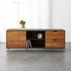Congo Wood Media Console 65'' 2 Congo Wood Media Console 65'' -Cb2 CongoMediaCredenzaLargeSHS17 1x1